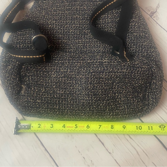 The Sak Avalon Navy Blue White Crochet Backpack Boho Hippie - Picture 4 of 8